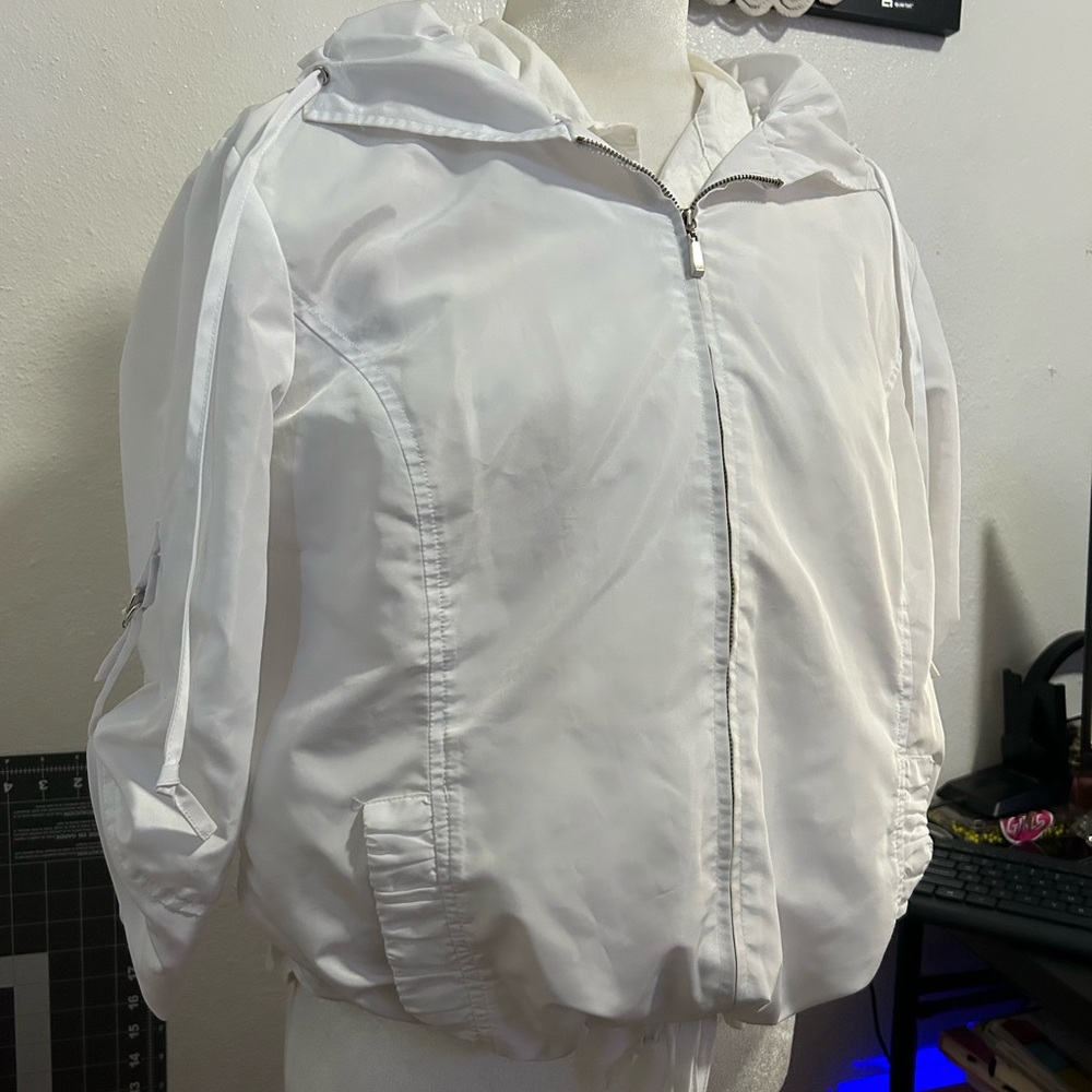 White Zip-Up Jacket